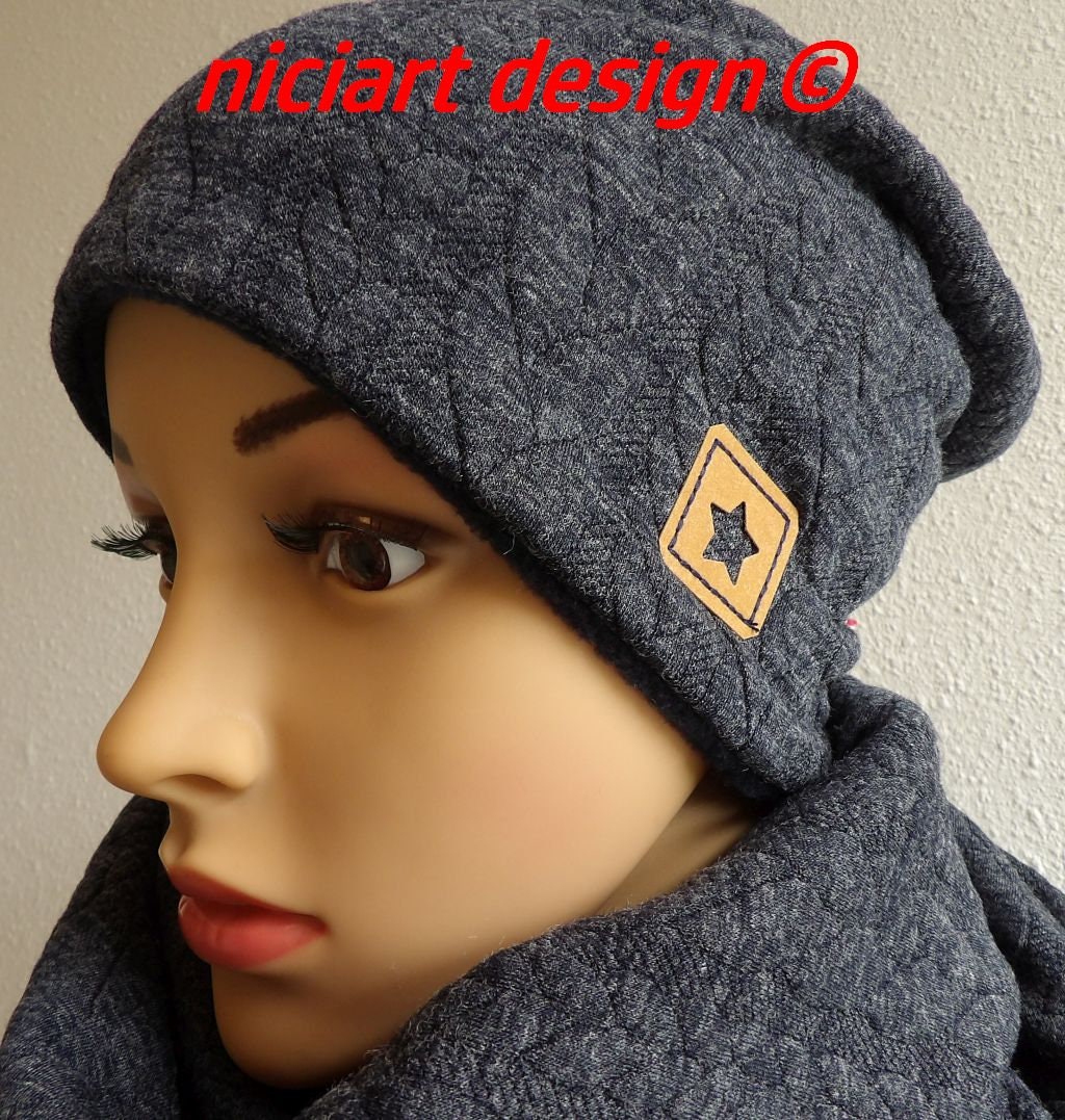 帽子 Mottled pattern hat Knitted Hat Women's Hat Autumn - Winter Hat Beanie Jacquard