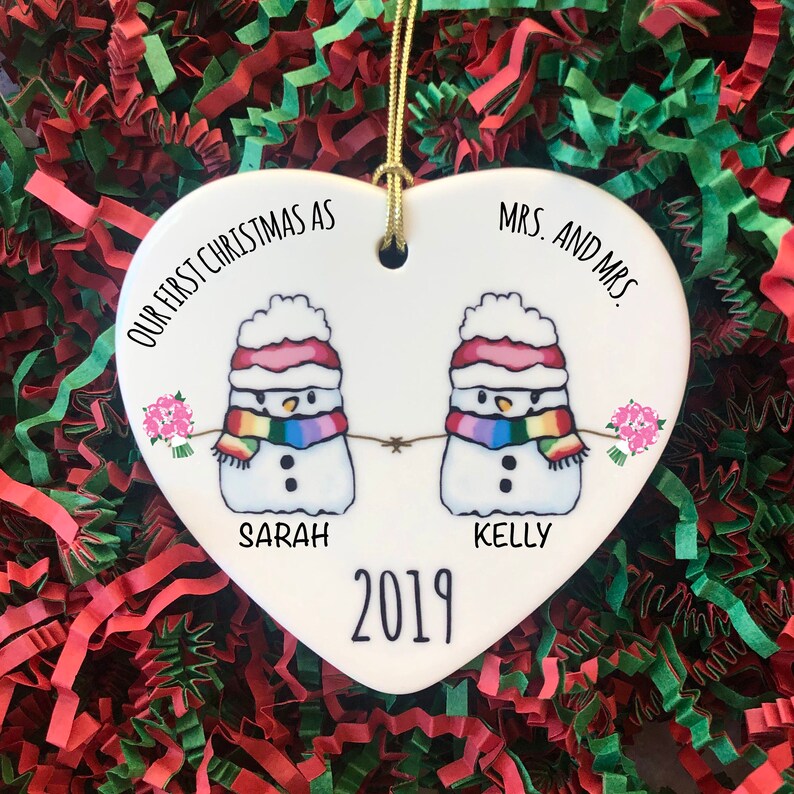 couple ornaments personalized