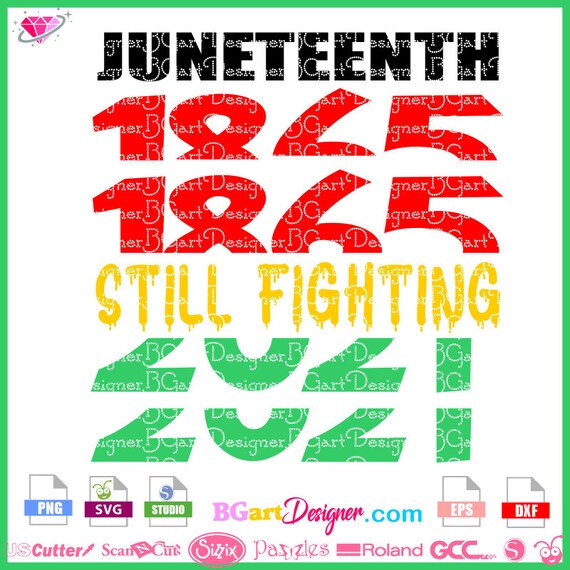 Download Juneteenth Svg File 1865 2021 Still Fighting Layered For Cut Etsy