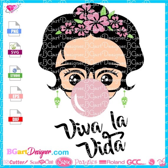 Download Baby Frida Kahlo Svg Viva La Vida Mini Frida Svg Frida Etsy