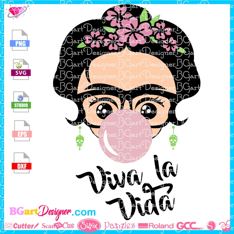 Download Baby Frida Kahlo SVG viva la vida mini Frida SVG Frida | Etsy