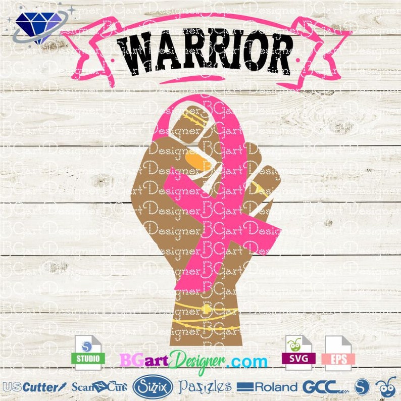 Breast cancer awareness svg Warrior princess svg cancer | Etsy