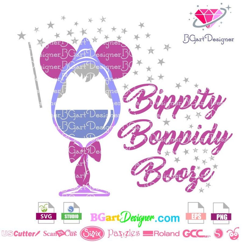 Download Fairy Godmother wine glass svg Disney Princess ...
