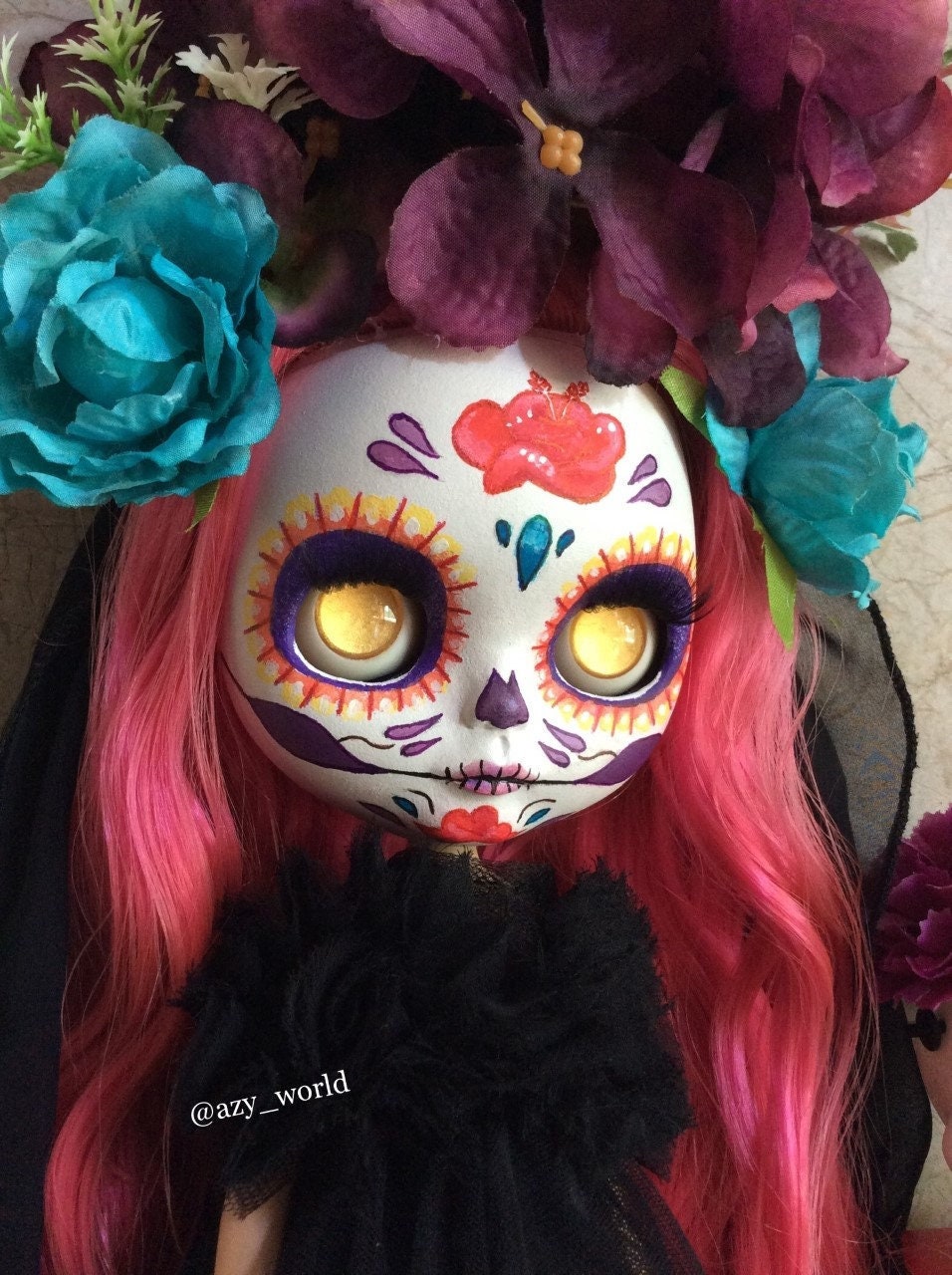 ALMA Catrina Blythe custom doll OOAK