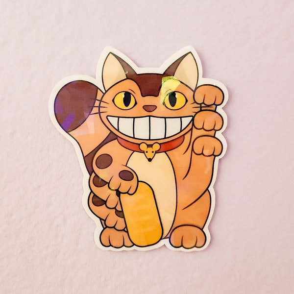 Catbus Lucky Cat - Studio Ghibli - Sticker