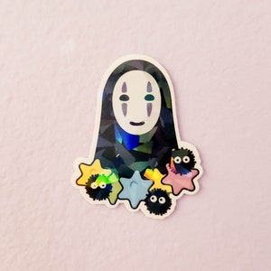 Kein Gesicht, Rußmännchen Chihiros Reise ins Zauberland - Studio Ghibli - Vinyl Aufkleber