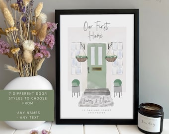 Personalised Housewarming Gifts, Personalised New Home, First Home Gift for Couple, Gifts for the home, Our First Home, House Print New Home