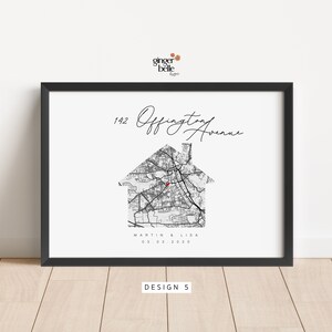 Personalised Housewarming Gifts, Personalised New Home Map, First Home Gift for Couple, New House Gifts, Our First Home, Christmas Gifts Design 5