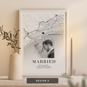 Personalized Map Print - Valentines Day Gift | Anniversary Gift for her/him Design 2