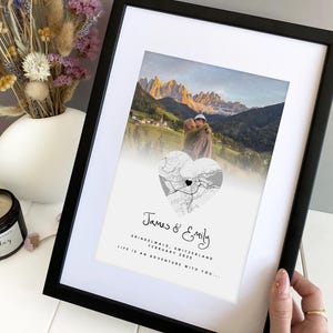 Personalized Map Print - Valentines Day Gift | Anniversary Gift for her/him image 4