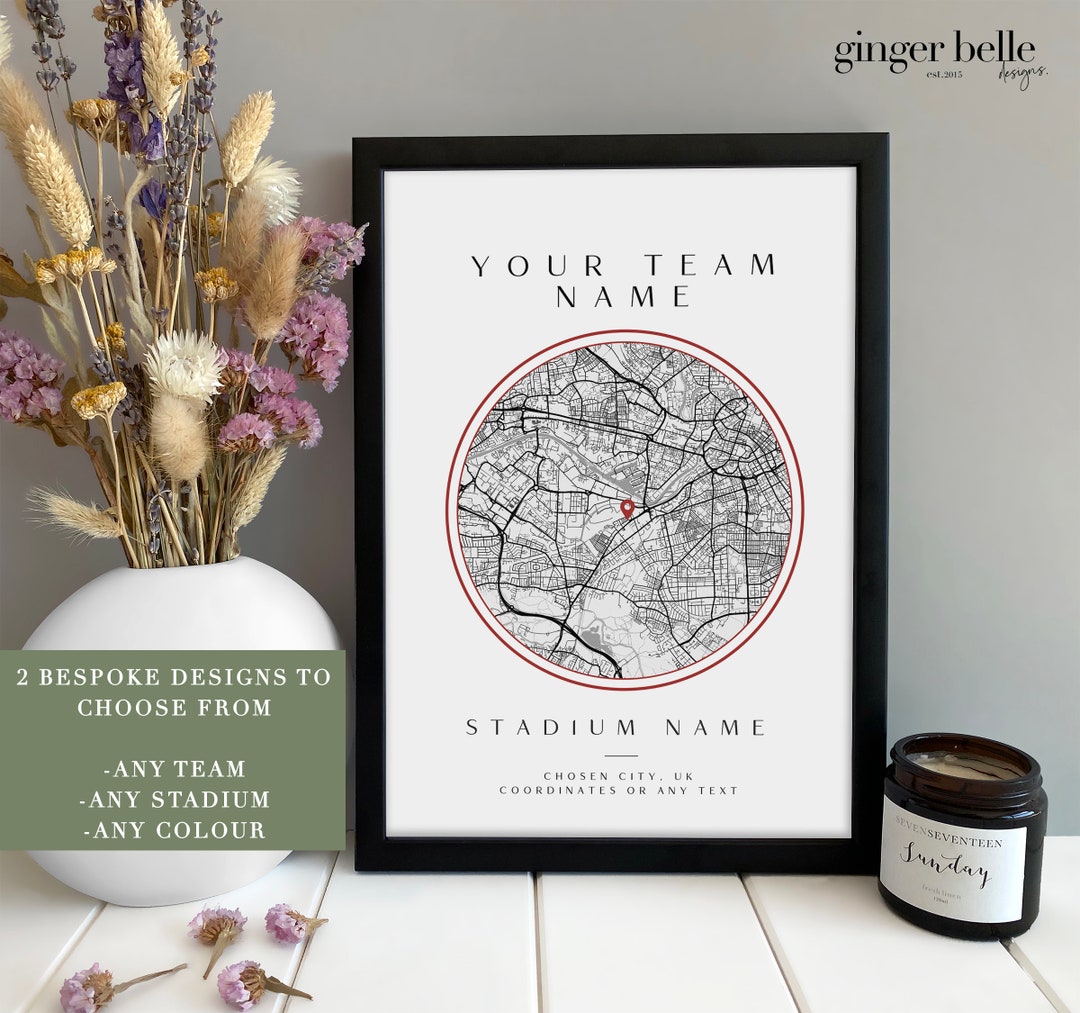 Christmas Football Gift for Him Football Stadium Gift for Etsy UK