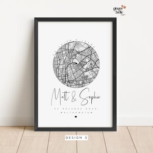 Personalised Housewarming Gifts, Personalised New Home Map, First Home Gift for Couple, New House Gifts, Our First Home, Christmas Gifts Design 3