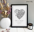 Personalised Night We Met Gift | Anniversary Map Gift for Her Wife Husband Girlfriend | Personalized Wedding Gift - Christmas Gift for her