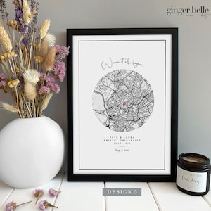 Personalised Anniversary Gift Print Night We Met Gift Map Gift for Her Wife Husband Girlfriend Personalized Wedding Gift Design 5