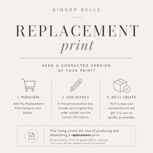 Replacement print