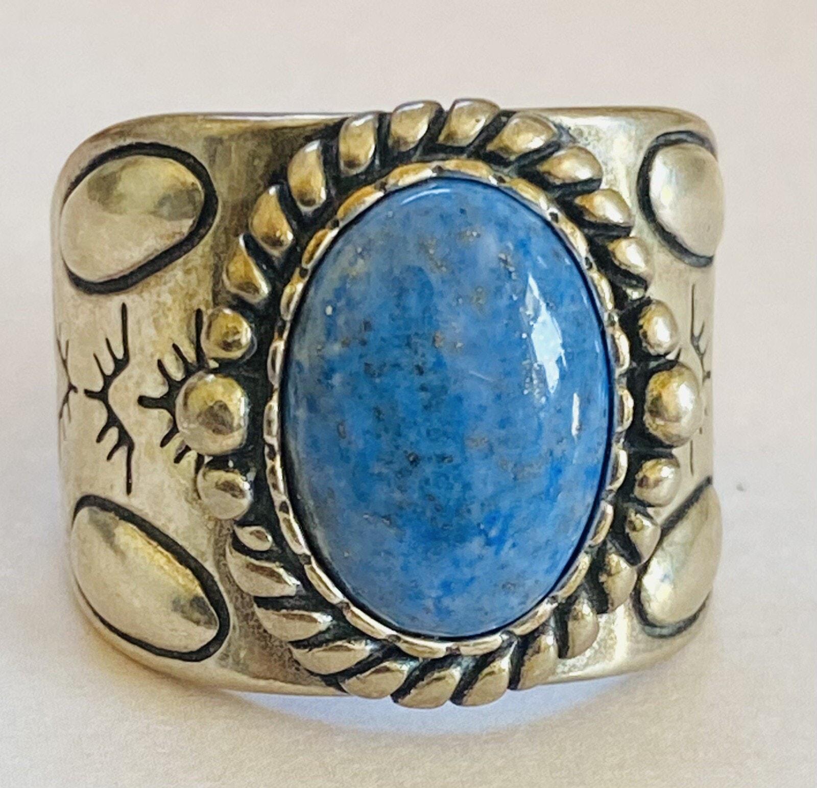 Relios Silver Rings RELIOS Carolyn Pollack Sterling Silver Size 9 Blue Lapis Ring! - Etsy