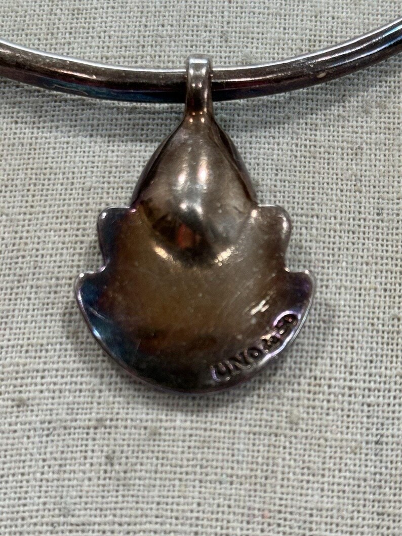 Collar alma UNO de 50 MRS BEGUM en metal revestido de plata y cristales facetados imagen 6