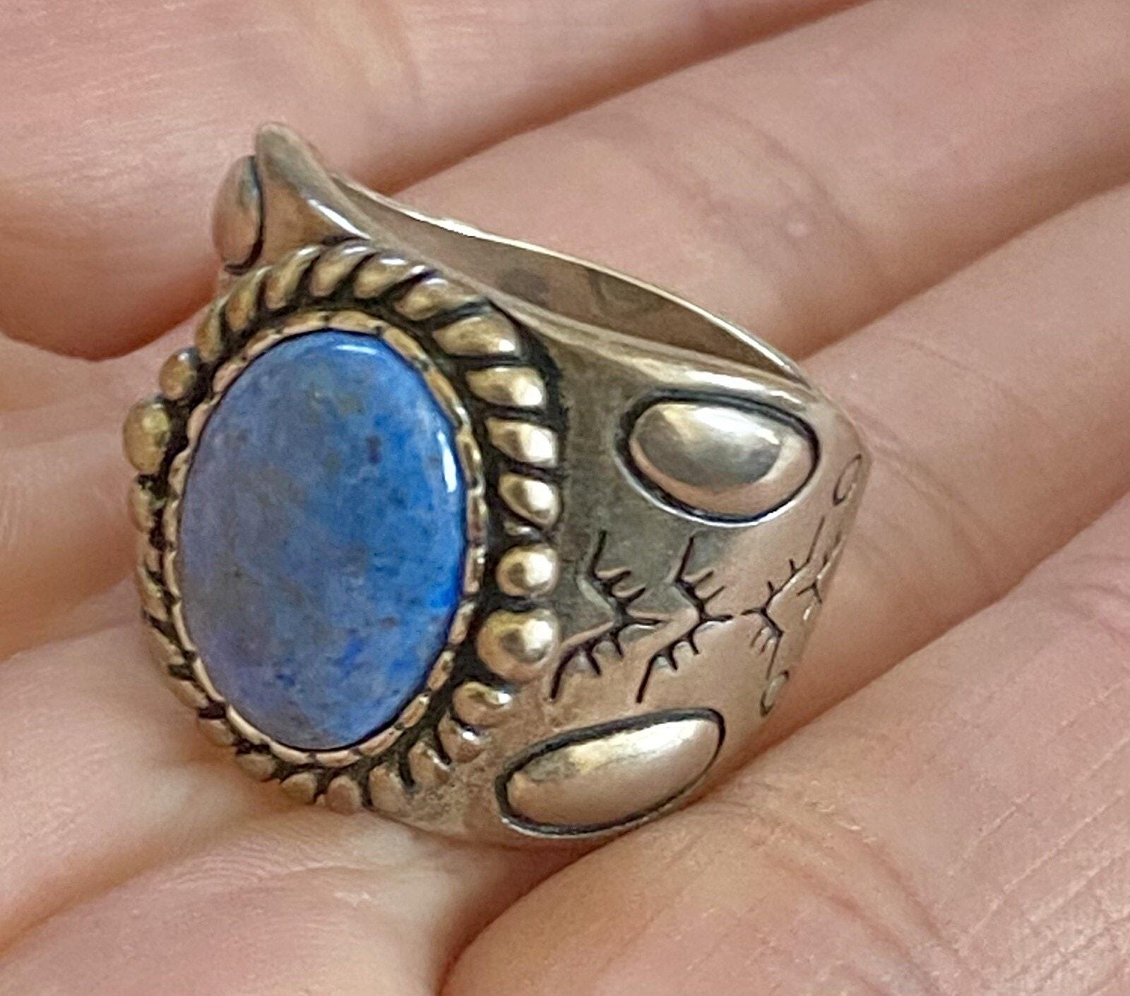 Relios Silver Rings RELIOS Carolyn Pollack Sterling Silver Size 9 Blue Lapis Ring! - Etsy