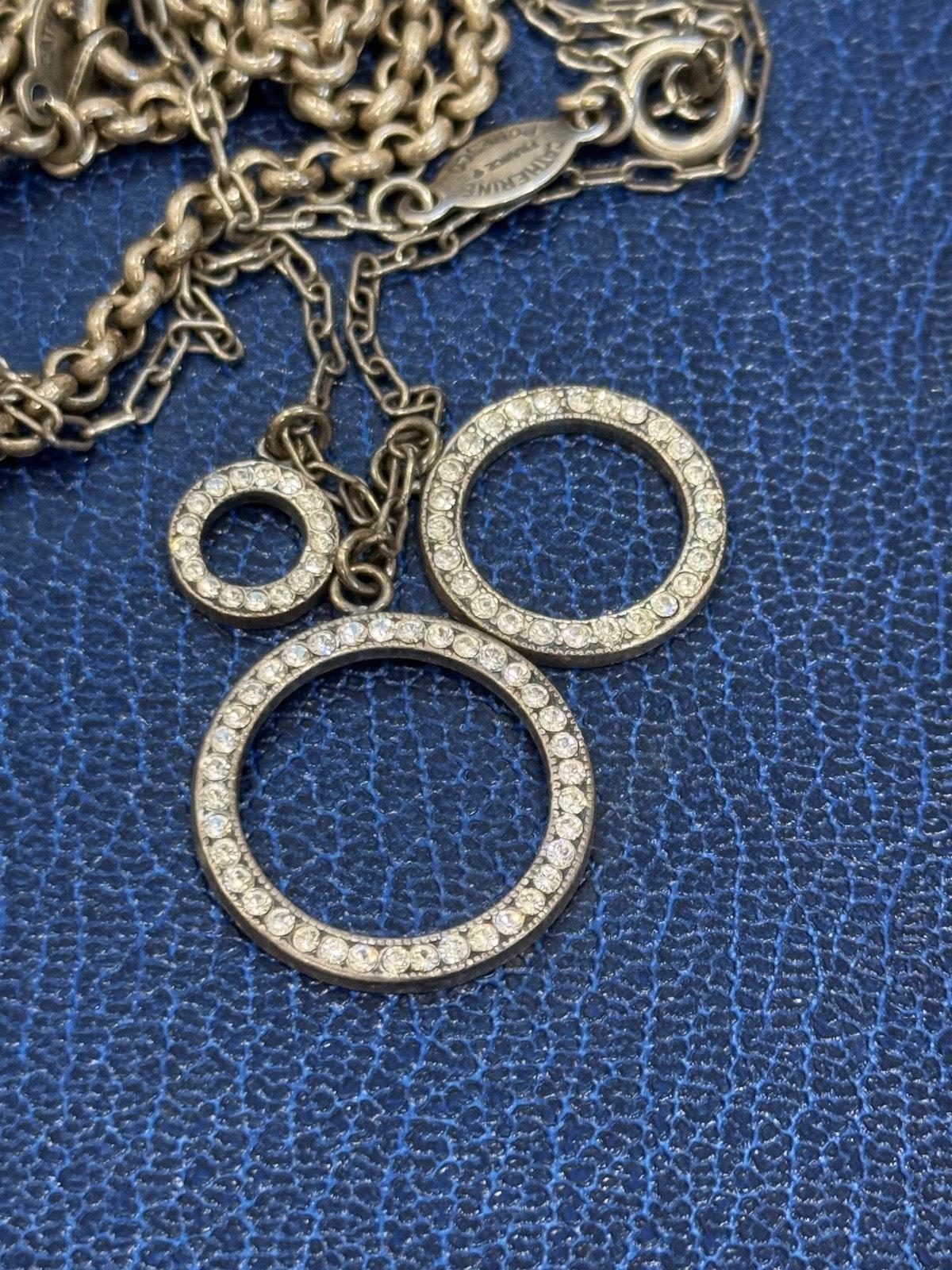 Vintage Signed CATHERINE POPESCO France Horse Shoe Token & 3 Ring 
