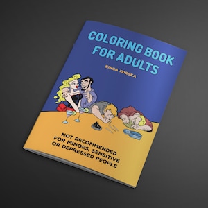 Coloring book for adults - mean and sarcastic activity book