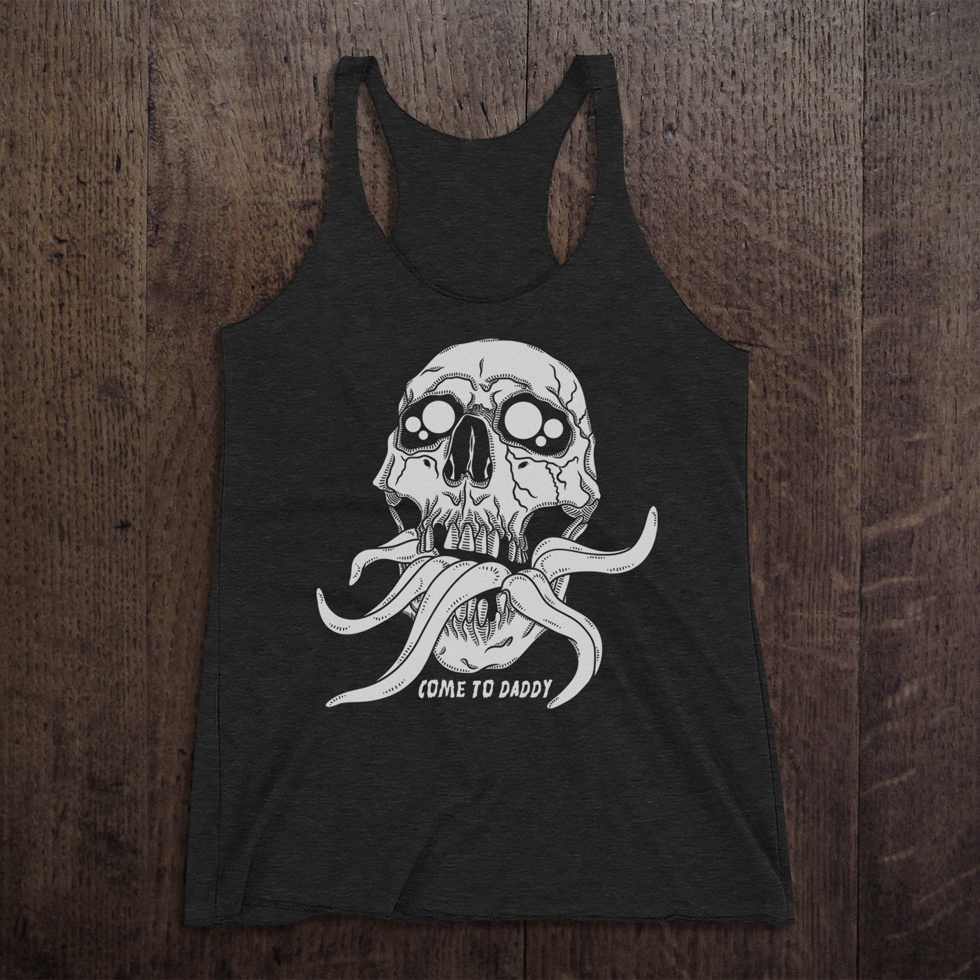 Discover COME TO DADDY  Triblend Racerback Tank
