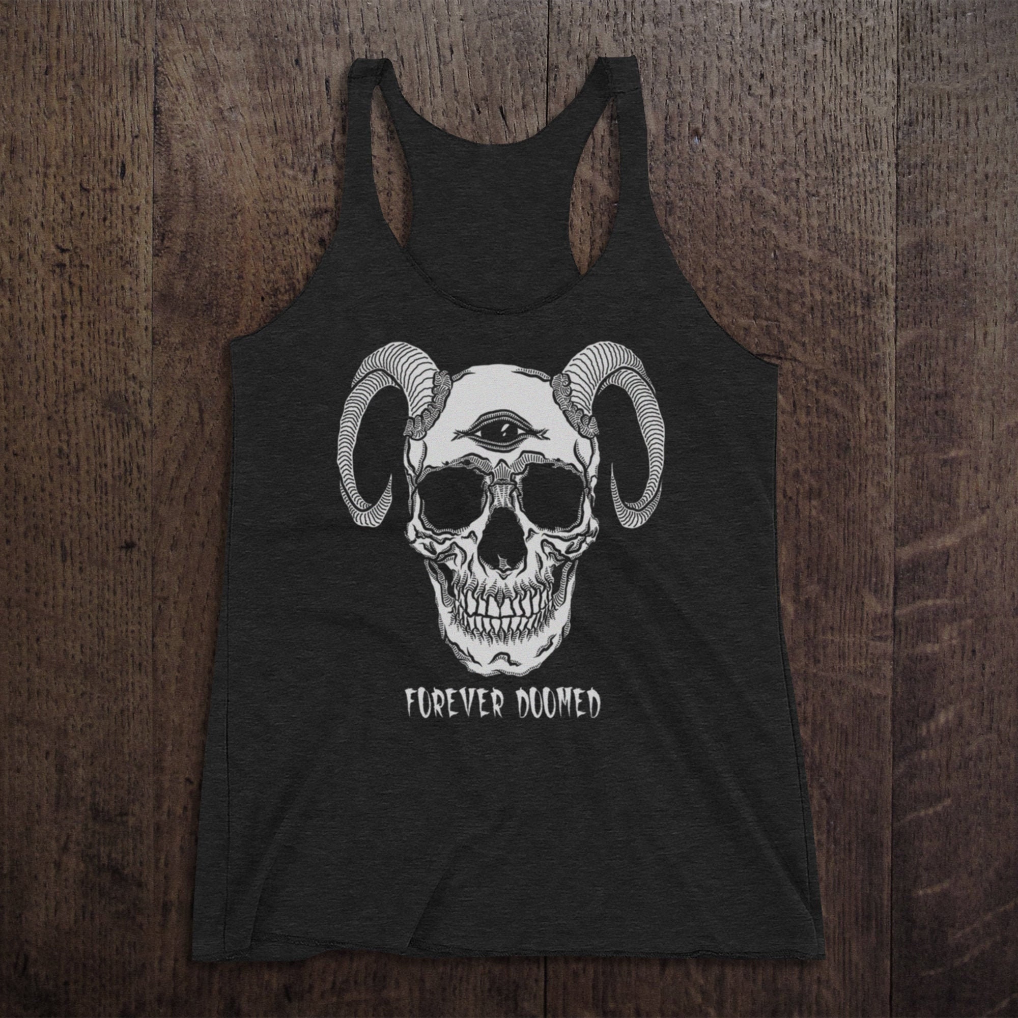 FOREVER DOOMED  Triblend Racerback Tank