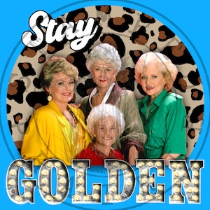 GOLDEN Girls ręcznie rysowane PNG sublimacja DTG