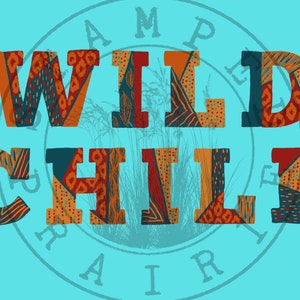 WILD CHILD Sublimation Dtf Dtg PNG