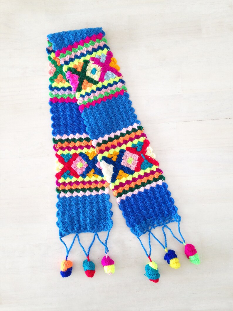 kids neckwarmer, crochet kids scarf, peruvian scarf, preschooler scarf, winter toddler scarf, baby scarf image 4