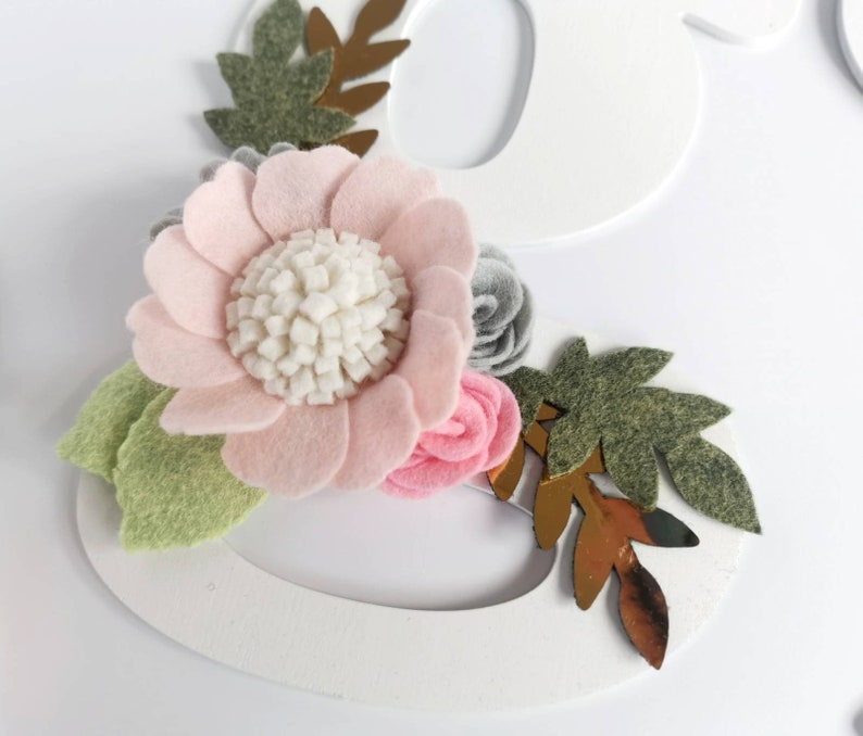 Personalised Floral Letter Baby Room Decor Nursery Wall Decor Etsy