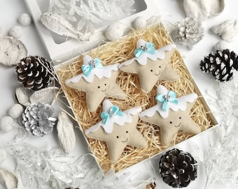 Felt Star Christmas Ornament | Christmas Tree Miniature Home Decor | Xmas Gift | Christmas Tree Toy Ornaments | Holiday Ornaments