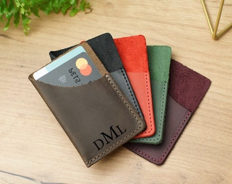 Personalized Credit Card Holder, Leather Card Holder, Custom Credit Card Case, Personalized Gifts, Business Card Holder Case
