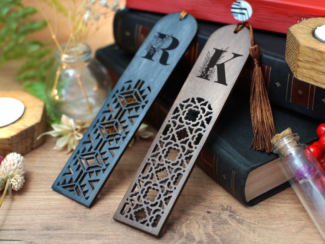 Custom Wooden Bookmarks for Women, Personalized Wooden Bookmark With ...