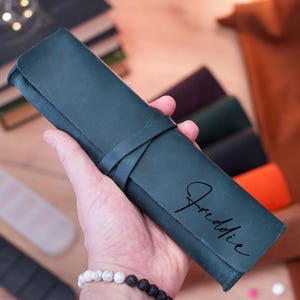 Personalized Leather Pill Box Cover, Engraved Case with Pill Box, Travel Gift, Custom Medication Holder, Travel Pill Organizer, Gift for Her