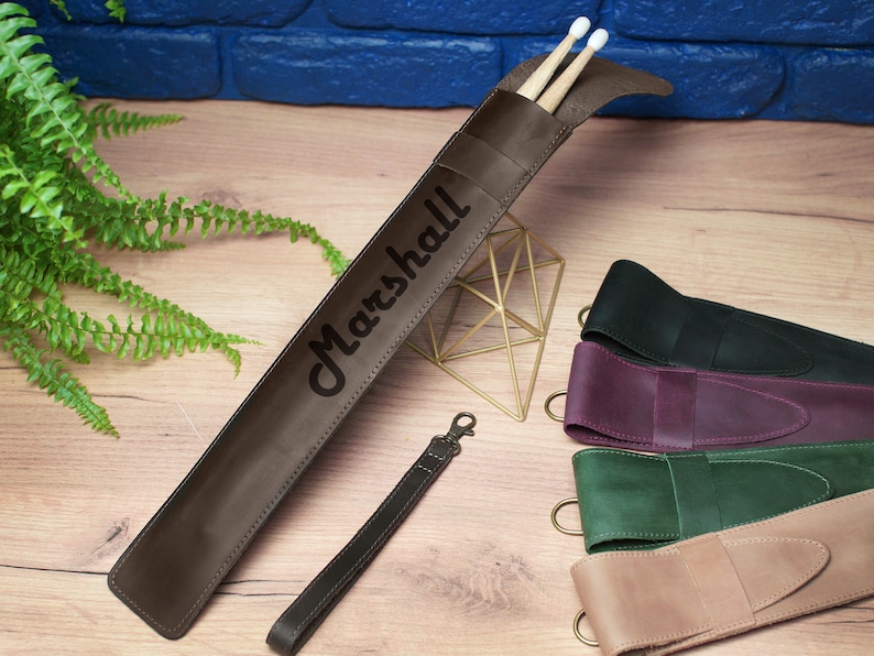 Personalized Drumstick Bag Custom Leather Drum Stick Bag Etsy