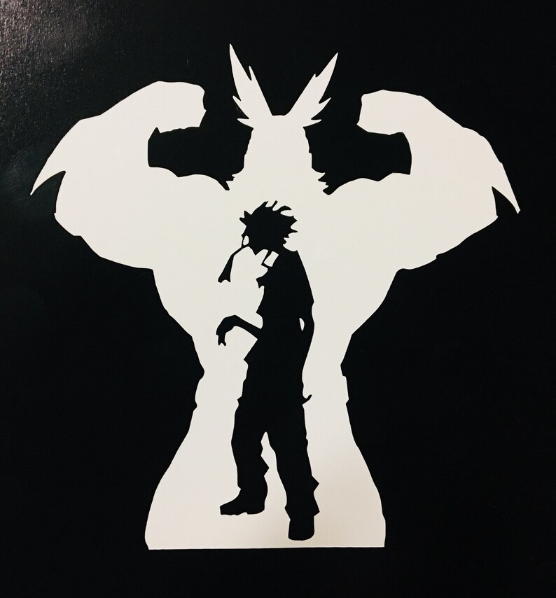 all-might-car-decal-etsy