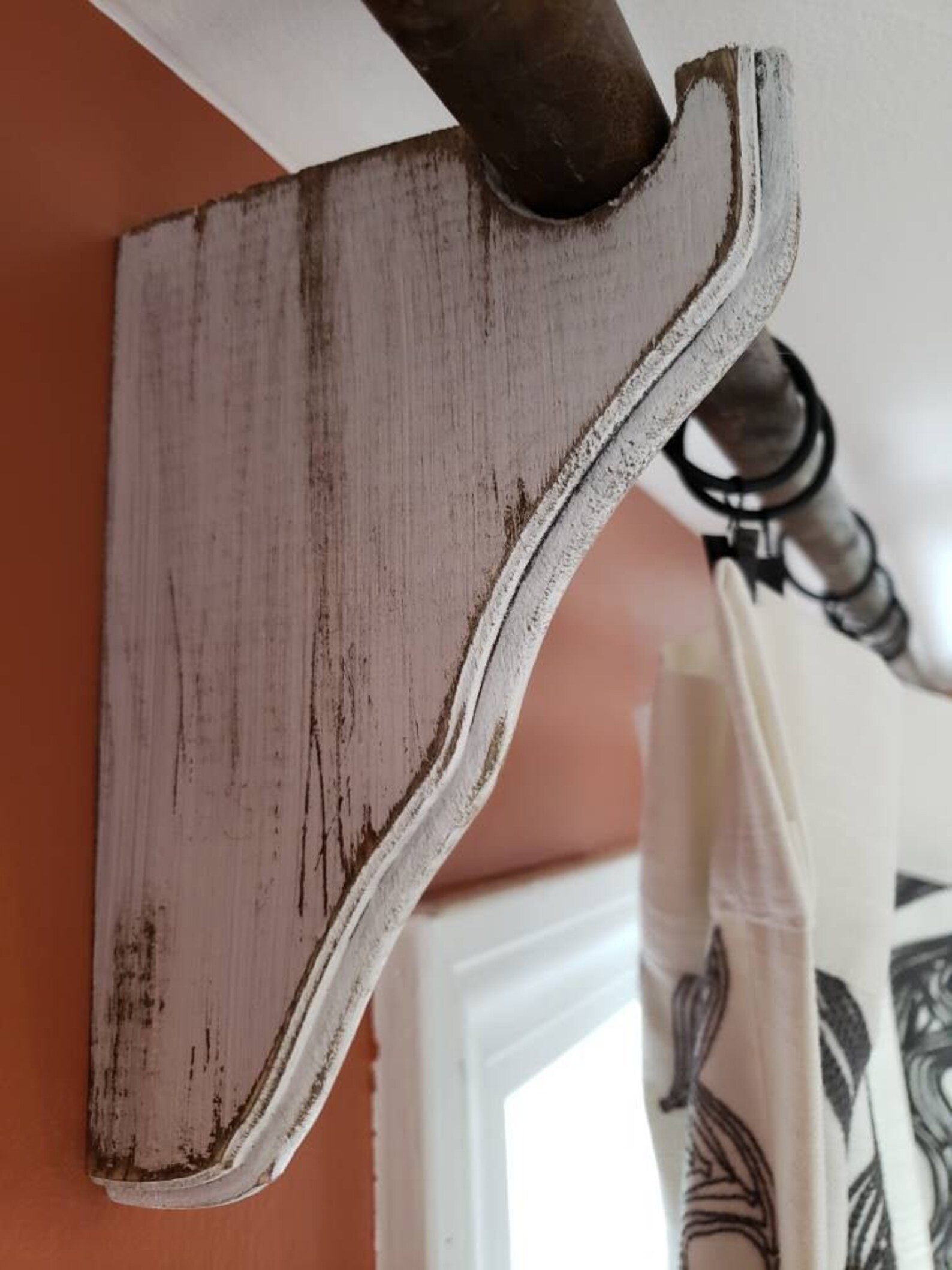 Curtain Rod and Brackets Set Brackets and a Curtain Rod Etsy