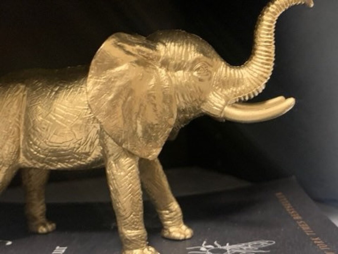 Gold Decor Animals Etsy