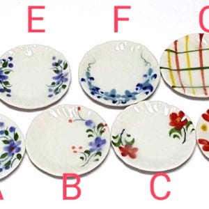 1 x Piatti in ceramica in scala 1:12 Accessorio da cucina per casa delle bambole