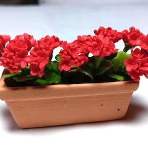 Portavaso in terracotta per casa delle bambole, fiori in miniatura, fioriera