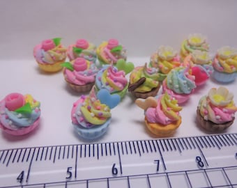 1;12 Scale 2x   Fancy Cupcake Doll House Miniature food