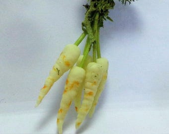 1:12 Scale Bunch Of Parsnips Dolls House Miniature Vegetable Kitchen Accessory