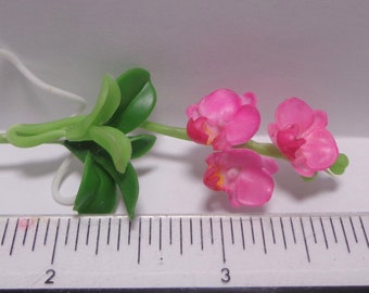 1;12 Scala Orchidea Fiore Casa Delle Bambole In Miniatura Fiore - Foto 4