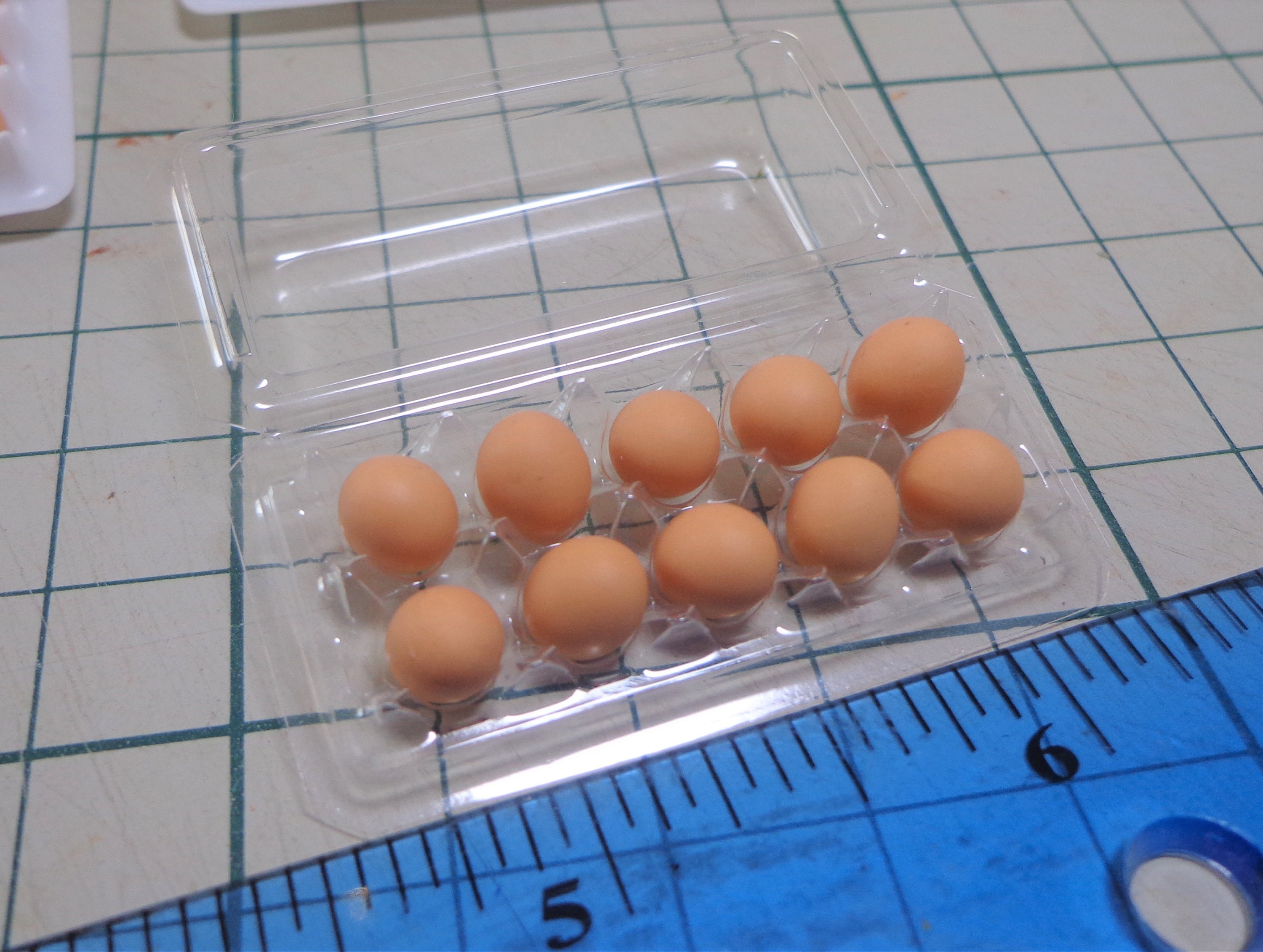 1:12 Mini Uovo con vassoio 1 set Uova Modello alimentare Casa