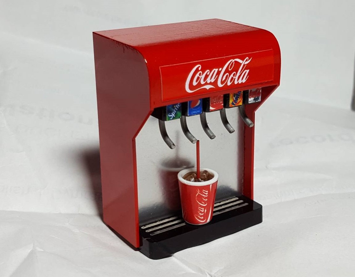 Coke Dispenser Machine Soda Dispenser Machine Dollhouse Etsy UK