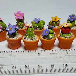 1;12 Scale Cactus In A Pot Dolls House Miniature Garden ( Random)