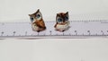 Hand Painted Tiny Miniature Ceramic Owl ,Collectable, Gift Ornament, Pet ,Bird