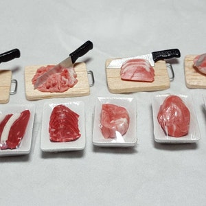 Miniature Meat, Dolls House Miniature Food
