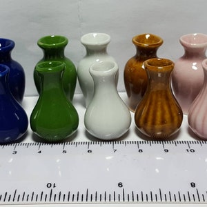 Keramik Vase Maßstab 1:12 Puppenhaus Miniatur Ornament Accessoire (L)
