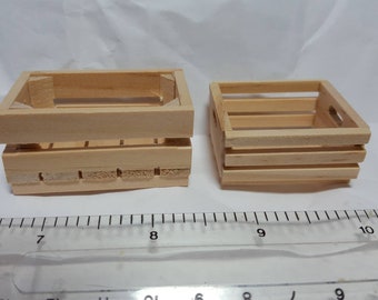 1;12 Scale Wooden Crate Doll House miniature
